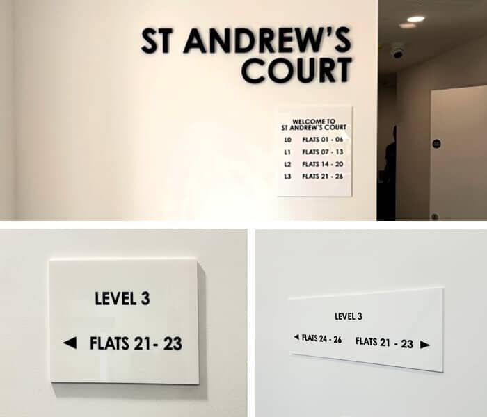 Inernal Building Signage St Andrews 2